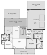 Craftsman House Plan - Island Park 33350 - 1st Floor Plan