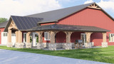 Farmhouse House Plan - 90643 - Right Exterior
