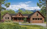 Lodge Style House Plan - Trappers Pass 81342 - Front Exterior