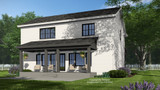 Farmhouse House Plan - Thornton 41714 - Rear Exterior