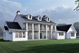 Colonial House Plan - Northampton 58244 - Rear Exterior