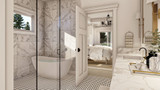 Traditional House Plan - Alexander 74052 - Master Bathroom