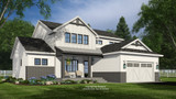 Farmhouse House Plan - Franklin 11078 - Left Exterior