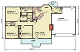 Ranch House Plan - Craig 2 64705 - 1st Floor Plan