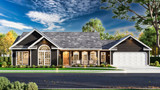 Ranch House Plan - Aspen 2 98667 - Front Exterior