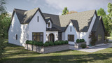 European House Plan - Canfield Mill 85572 - Left Exterior
