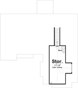 European House Plan - Canfield Mill 85572 - 2nd Floor Plan
