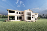 Mediterranean House Plan - Orpheus 47493 - Rear Exterior