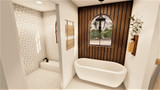 Mediterranean House Plan - Orpheus 47493 - Master Bathroom
