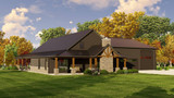 Country House Plan - 86424 - Rear Exterior