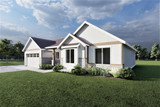 Ranch House Plan - Pasadena 68343 - Front Exterior