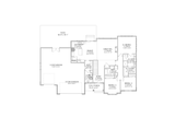Ranch House Plan - Pasadena 68343 - 1st Floor Plan