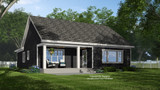 Bungalow House Plan - Bolton 11717 - Rear Exterior