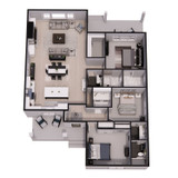 Bungalow House Plan - Bolton 11717 - 1st Floor Plan