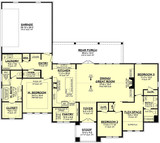 Modern House Plan - Northport 48094 - 1st Floor Plan