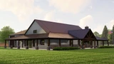 Country House Plan - 20394 - Left Exterior