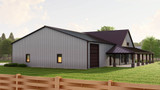 Country House Plan - 20394 - Right Exterior