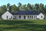 Farmhouse House Plan - Andover 41947 - Rear Exterior