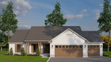 Farmhouse House Plan - Southern Charm 14584 - Front Exterior