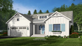 Farmhouse House Plan - Brewer 26552 - Right Exterior