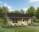 Traditional House Plan - Man West 90422 - Front Exterior