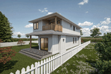 Farmhouse House Plan - Ambleway 40035 - Rear Exterior