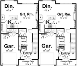 Contemporary House Plan - Azalea 39503 - 1st Floor Plan