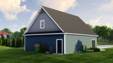 Traditional House Plan - 50721 - Left Exterior