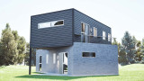 Contemporary House Plan - Zigzag 83148 - Rear Exterior