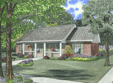 Southern House Plan - Elm Street 11079 - Front Exterior