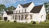 Farmhouse House Plan - 53514 - Right Exterior