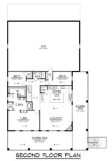 Farmhouse House Plan - 74842 - 2nd Floor Plan