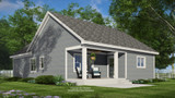 Craftsman House Plan - Jackson 80205 - Rear Exterior