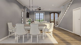French Country House Plan - McCarroll Street 38216 - Dining Room