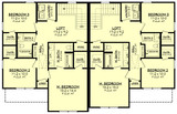 Secondary Image - Farmhouse House Plan - Oak Bowery Duplex 57551 - 2nd Floor Plan