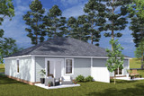 Cottage House Plan - 61185 - Rear Exterior