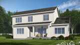 Farmhouse House Plan - Hadley 43185 - Rear Exterior