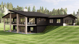 Contemporary House Plan - 84878 - Rear Exterior