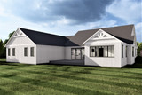 Farmhouse House Plan - Willow 55748 - Rear Exterior
