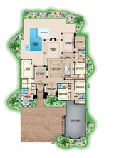Mediterranean House Plan - Avenue 5 80069 - 1st Floor Plan