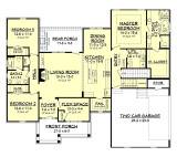 Craftsman House Plan - Refuge Court 40483 - Optional Floor Plan