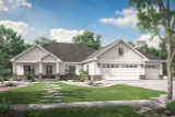 Ranch House Plan - Weldon 43670 - Front Exterior