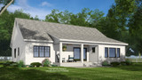 Secondary Image - Farmhouse House Plan - Grafton 88133 - Rear Exterior