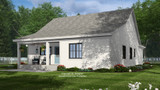 Farmhouse House Plan - Mapleton 18013 - Rear Exterior