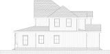 Craftsman House Plan - Keck 71718 - Right Exterior