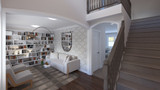 Secondary Image - Farmhouse House Plan - Millhouse 74177 - Living Room