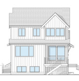 Farmhouse House Plan - Atmore 48696 - Rear Exterior