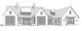 Contemporary House Plan - Midland 14876 - Front Exterior