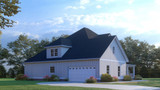 Farmhouse House Plan - White Gables Farm 31596 - Left Exterior