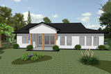 Contemporary House Plan - Ashwin 28642 - Rear Exterior